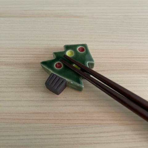 Christmas Tree Chopstick Rest, Green