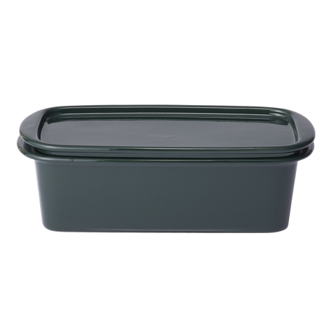 Medium Ceramic Canister, Dark Green