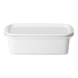 Medium Ceramic Canister, White