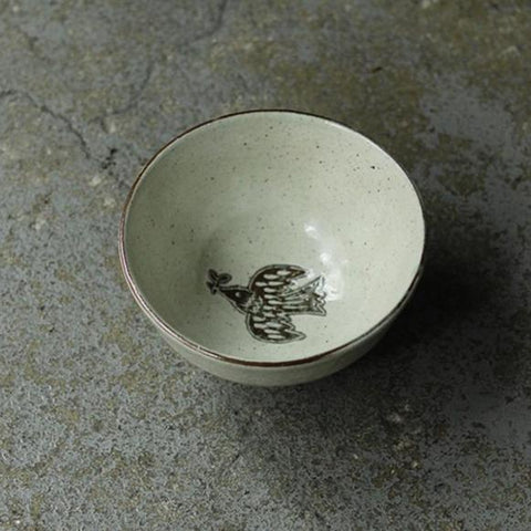 Manome Bowl with Bird