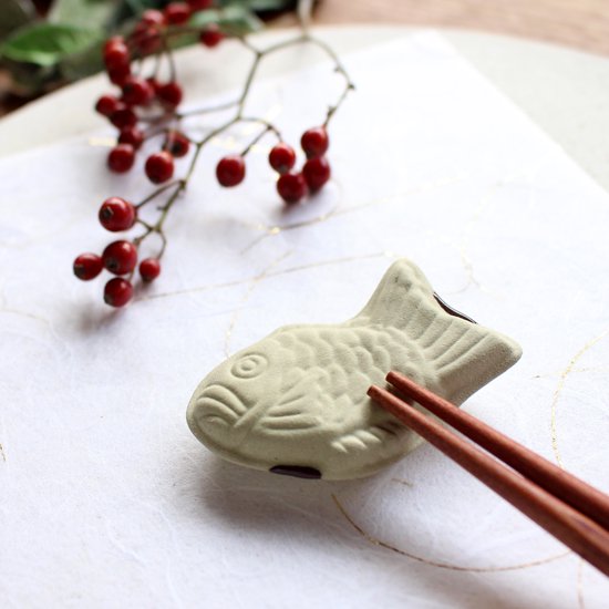 Taiyaki Chopstick Rest, Matcha